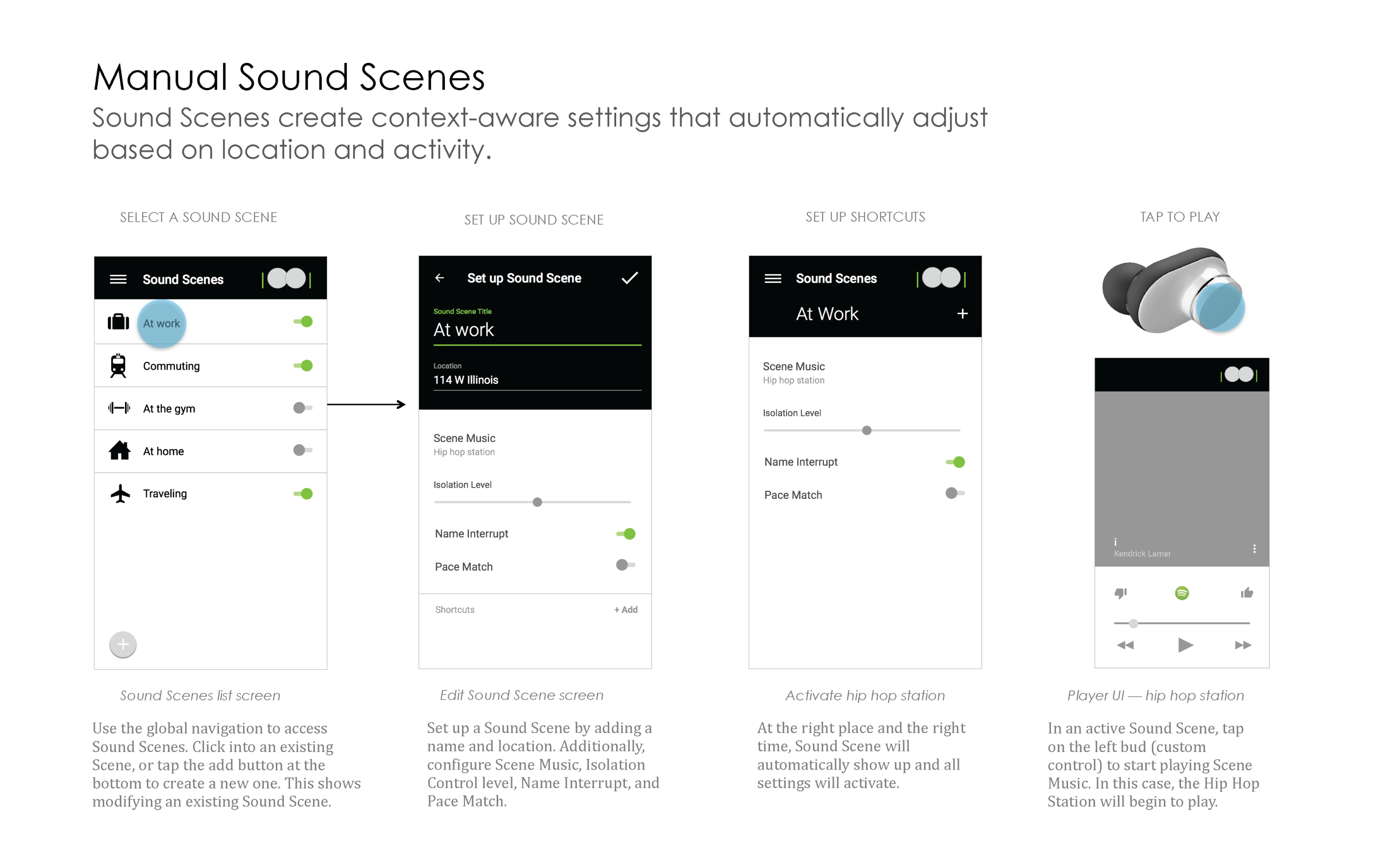 Manage Sound Scenes