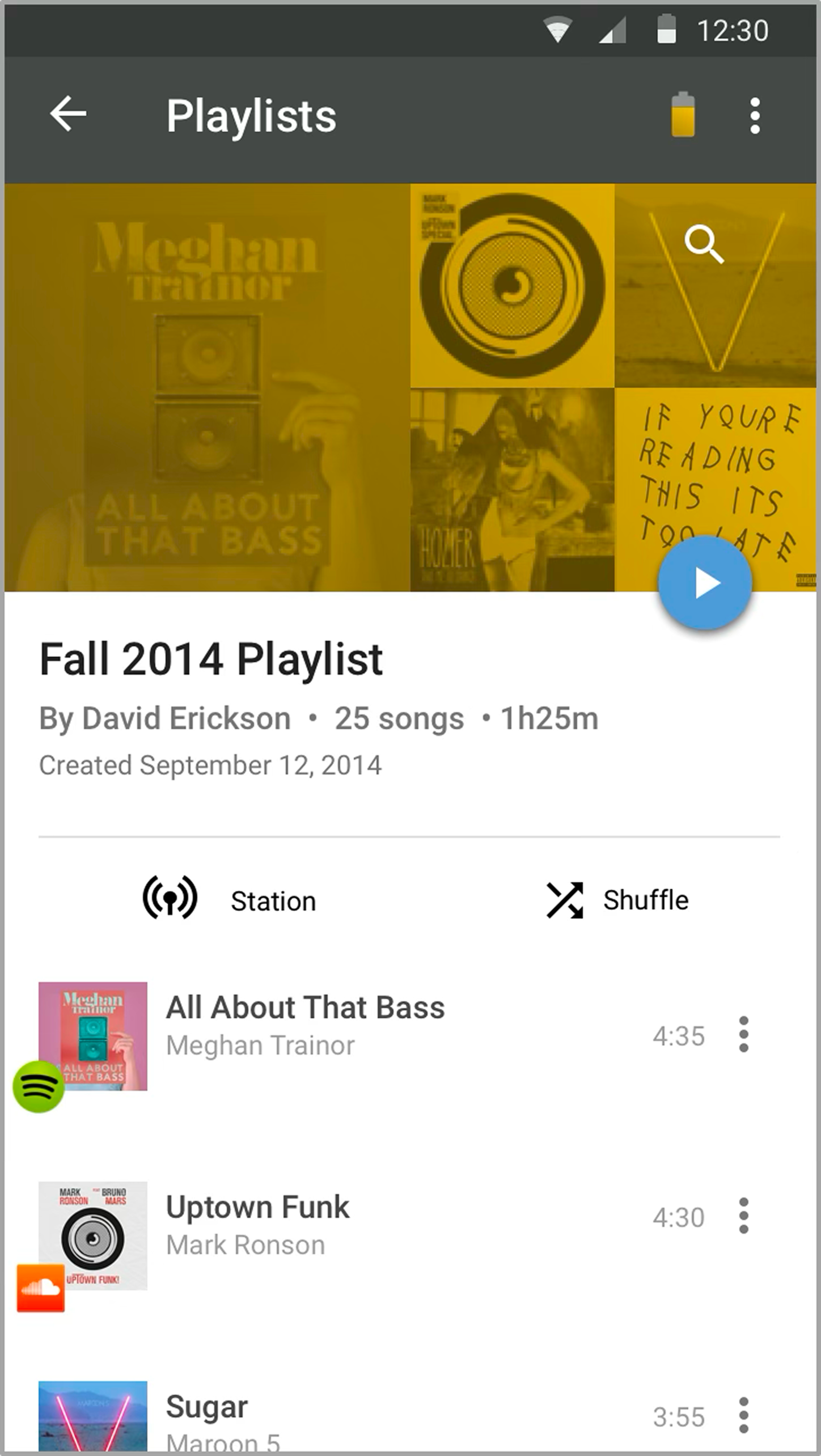 Sound scene notification