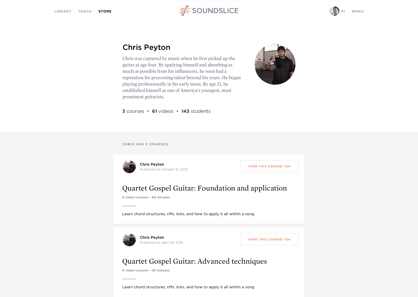 Soundslice Artist Pages